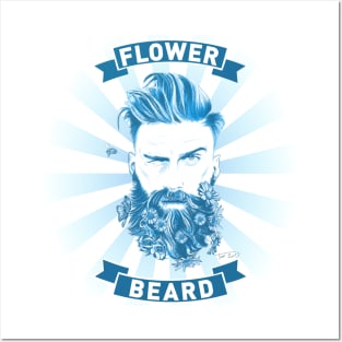 Flower Beard Posters and Art